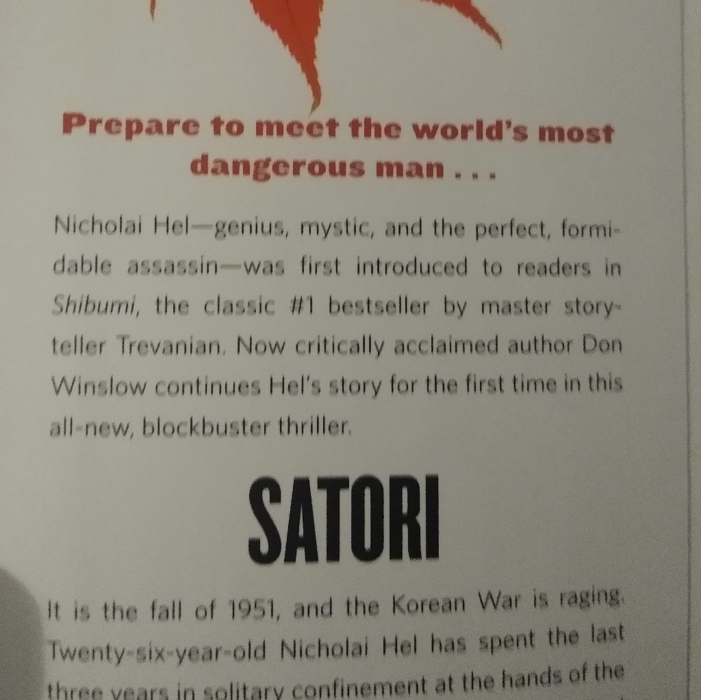 Satori by Don Winslow GUC hardback book - Picture 4 of 7